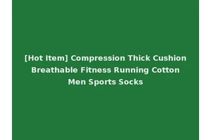 [Hot Item] Compression Thick Cushion Breathable Fitness Running Cotton Men Sports Socks