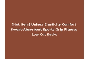 [Hot Item] Unisex Elasticity Comfort Sweat-Absorbent Sports Grip Fitness Low Cut Socks