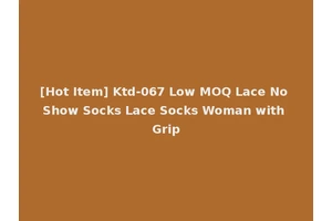 [Hot Item] Ktd-067 Low MOQ Lace No Show Socks Lace Socks Woman with Grip