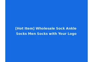 [Hot Item] Wholesale Sock Ankle Socks Men Socks with Your Logo