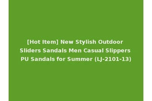 [Hot Item] New Stylish Outdoor Sliders Sandals Men Casual Slippers PU Sandals for Summer (LJ-2101-13)