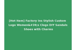 [Hot Item] Factory Ins Stylish Custom Logo Women's Clogs DIY Sandals Shoes with Charms