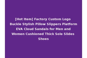 [Hot Item] Factory Custom Logo Buckle Stylish Pillow Slippers Platform EVA Cloud Sandals for Men and Women Cushioned Thick Sole Slides Shoes
