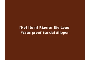 [Hot Item] Rigorer Big Logo Waterproof Sandal Slipper