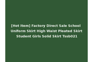 [Hot Item] Factory Direct Sale School Uniform Skirt High Waist Pleated Skirt Student Girls Solid Skirt Tssb021