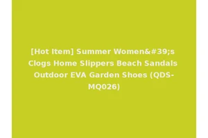 [Hot Item] Summer Women's Clogs Home Slippers Beach Sandals Outdoor EVA Garden Shoes (QDS-MQ026)