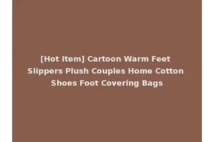 [Hot Item] Cartoon Warm Feet Slippers Plush Couples Home Cotton Shoes Foot Covering Bags