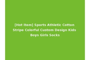 [Hot Item] Sports Athletic Cotton Stripe Colorful Custom Design Kids Boys Girls Socks