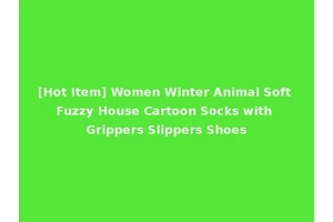[Hot Item] Women Winter Animal Soft Fuzzy House Cartoon Socks with Grippers Slippers Shoes