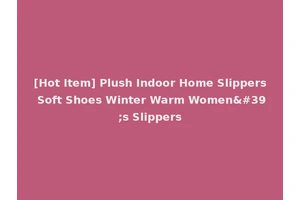 [Hot Item] Plush Indoor Home Slippers Soft Shoes Winter Warm Women's Slippers