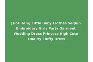 [Hot Item] Little Baby Clothes Sequin Embroidery Girls Party Garment Wedding Dress Princess High Cute Quality Fluffy Dress
