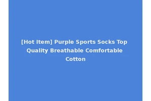 [Hot Item] Purple Sports Socks Top Quality Breathable Comfortable Cotton