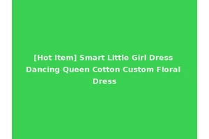 [Hot Item] Smart Little Girl Dress Dancing Queen Cotton Custom Floral Dress