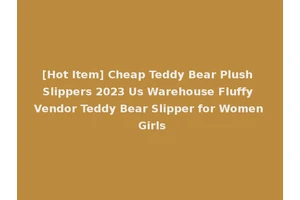 [Hot Item] Cheap Teddy Bear Plush Slippers 2023 Us Warehouse Fluffy Vendor Teddy Bear Slipper for Women Girls