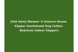 [Hot Item] Women′ S Unicorn House Slipper Dachshund Dog Cotton Bedroom Indoor Slippers