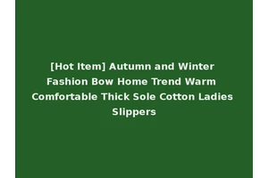 [Hot Item] Autumn and Winter Fashion Bow Home Trend Warm Comfortable Thick Sole Cotton Ladies Slippers