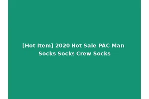 [Hot Item] 2020 Hot Sale PAC Man Socks Socks Crew Socks