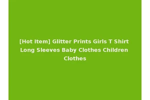 [Hot Item] Glitter Prints Girls T Shirt Long Sleeves Baby Clothes Children Clothes