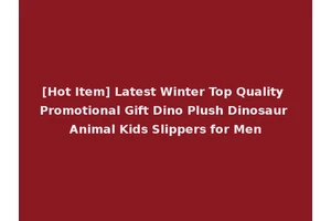 [Hot Item] Latest Winter Top Quality Promotional Gift Dino Plush Dinosaur Animal Kids Slippers for Men