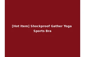 [Hot Item] Shockproof Gather Yoga Sports Bra