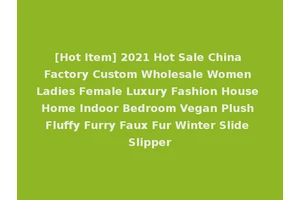 [Hot Item] 2021 Hot Sale China Factory Custom Wholesale Women Ladies Female Luxury Fashion House Home Indoor Bedroom Vegan Plush Fluffy Furry Faux Fur Winter Slide Slipper