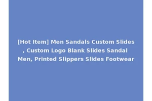 [Hot Item] Men Sandals Custom Slides, Custom Logo Blank Slides Sandal Men, Printed Slippers Slides Footwear
