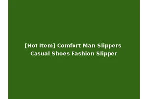 [Hot Item] Comfort Man Slippers Casual Shoes Fashion Slipper