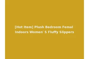 [Hot Item] Plush Bedroom Femal Indoors Women′ S Fluffy Slippers