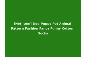 [Hot Item] Dog Puppy Pet Animal Pattern Fashion Fancy Funny Cotton Socks