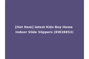 [Hot Item] latest Kids Boy Home Indoor Slide Slippers (RW28853)