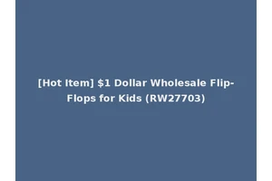 [Hot Item] $1 Dollar Wholesale Flip-Flops for Kids (RW27703)