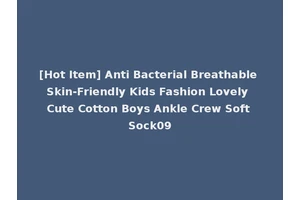 [Hot Item] Anti Bacterial Breathable Skin-Friendly Kids Fashion Lovely Cute Cotton Boys Ankle Crew Soft Sock09