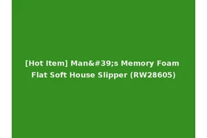 [Hot Item] Man's Memory Foam Flat Soft House Slipper (RW28605)