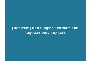 [Hot Item] Red Slipper Bedroom Fur Slippers Pink Slippers