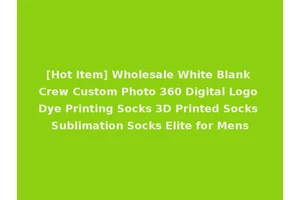 [Hot Item] Wholesale White Blank Crew Custom Photo 360 Digital Logo Dye Printing Socks 3D Printed Socks Sublimation Socks Elite for Mens