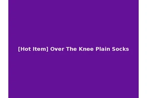 [Hot Item] Over The Knee Plain Socks