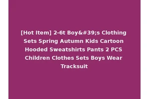 [Hot Item] 2-6t Boy's Clothing Sets Spring Autumn Kids Cartoon Hooded Sweatshirts Pants 2 PCS Children Clothes Sets Boys Wear Tracksuit