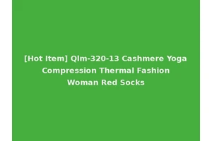 [Hot Item] Qlm-320-13 Cashmere Yoga Compression Thermal Fashion Woman Red Socks