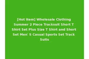 [Hot Item] Wholesale Clothing Summer 2 Piece Tracksuit Short T Shirt Set Plus Size T Shirt and Short Set Men′ S Casual Sports Set Track Suits