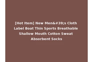 [Hot Item] New Men's Cloth Label Boat Thin Sports Breathable Shallow Mouth Cotton Sweat Absorbent Socks