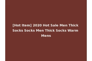 [Hot Item] 2020 Hot Sale Men Thick Socks Socks Men Thick Socks Warm Mens