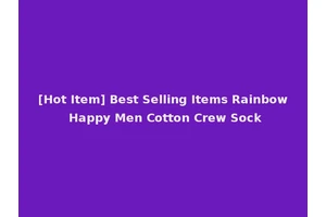[Hot Item] Best Selling Items Rainbow Happy Men Cotton Crew Sock