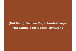 [Hot Item] Fashion Yoga Sandals Yoga Mat Sandals for Beach (RW29148)