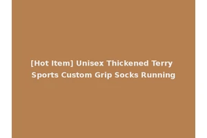 [Hot Item] Unisex Thickened Terry Sports Custom Grip Socks Running