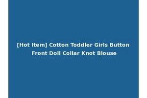[Hot Item] Cotton Toddler Girls Button Front Doll Collar Knot Blouse