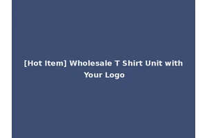 [Hot Item] Wholesale T Shirt Unit with Your Logo