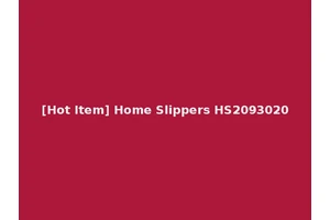[Hot Item] Home Slippers HS2093020
