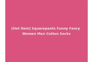 [Hot Item] Squarepants Funny Fancy Women Men Cotton Socks