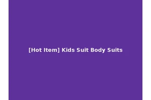 [Hot Item] Kids Suit Body Suits