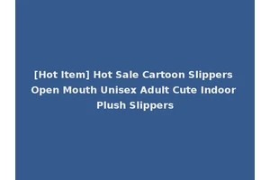 [Hot Item] Hot Sale Cartoon Slippers Open Mouth Unisex Adult Cute Indoor Plush Slippers